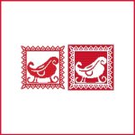 Christmas Stencil Ornament - Sleigh (image for) Christmas Stencil Ornament - Sleigh